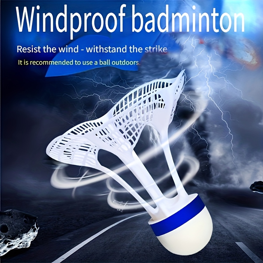 Badminton Materi - 8 шт., ветроустойчивые воланы для бадминтона,